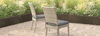 Cannes™ Set of 8 Sunbrella® Outdoor Dining Chairs - Charcoal Gray