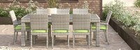 Cannes™ Set of 8 Sunbrella® Outdoor Dining Chairs - Ginkgo Green