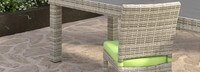 Cannes™ Set of 8 Sunbrella® Outdoor Dining Chairs - Ginkgo Green