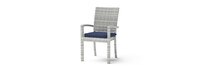 Cannes™ Set of 8 Sunbrella® Outdoor Dining Chairs - Navy Blue