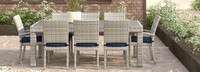 Cannes™ Set of 8 Sunbrella® Outdoor Dining Chairs - Navy Blue