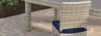 Cannes™ Set of 8 Sunbrella® Outdoor Dining Chairs - Navy Blue
