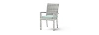 Cannes™ Set of 8 Sunbrella® Outdoor Dining Chairs - Spa Blue