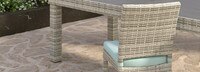 Cannes™ Set of 8 Sunbrella® Outdoor Dining Chairs - Spa Blue