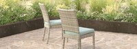Cannes™ Set of 8 Sunbrella® Outdoor Dining Chairs - Spa Blue