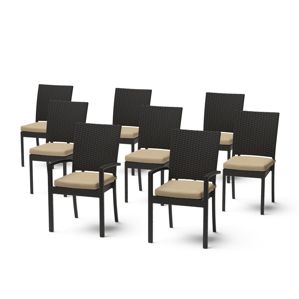 Deco™ Set of 8 Sunbrella® Outdoor Dining Chairs - Maxim Beige