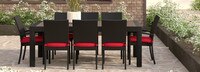 Deco™ 8 Piece Sunbrella® Outdoor Dining Chairs - Sunset Red