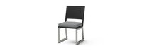 Milo™ Espresso Set of 8 Sunbrella® Outdoor Dining Chairs - Charcoal Gray
