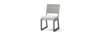 Milo™ Gray Set of 8 Sunbrella® Outdoor Dining Chairs - Bliss Linen