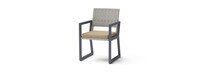 Milo™ Gray Set of 8 Sunbrella® Outdoor Dining Chairs - Maxim Beige