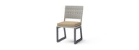 Milo™ Gray Set of 8 Sunbrella® Outdoor Dining Chairs - Maxim Beige