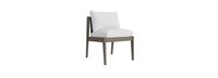 Del Mar 11 Piece Outdoor Dining Set in Weathered Teak - Plain Weave Charcoal