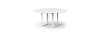 Sanibel 7 Piece Outdoor Dining Set in White - Basket Weave Stone
