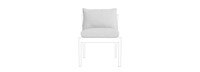 Del Mar Outdoor Dining Chair Plain Weave Cushion - Oyster