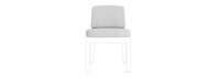 Santorini Outdoor Dining Side Chair Basket Weave Cushion - Oyster
