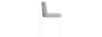 Santorini Outdoor Dining Side Chair Basket Weave Cushion - Stone