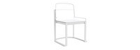 Sanibel Outdoor Dining Side Chair Frame - White