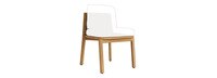 Santorini Outdoor Dining Side Chair Frame - Natural Teak