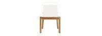 Santorini Outdoor Dining Side Chair Frame - Natural Teak