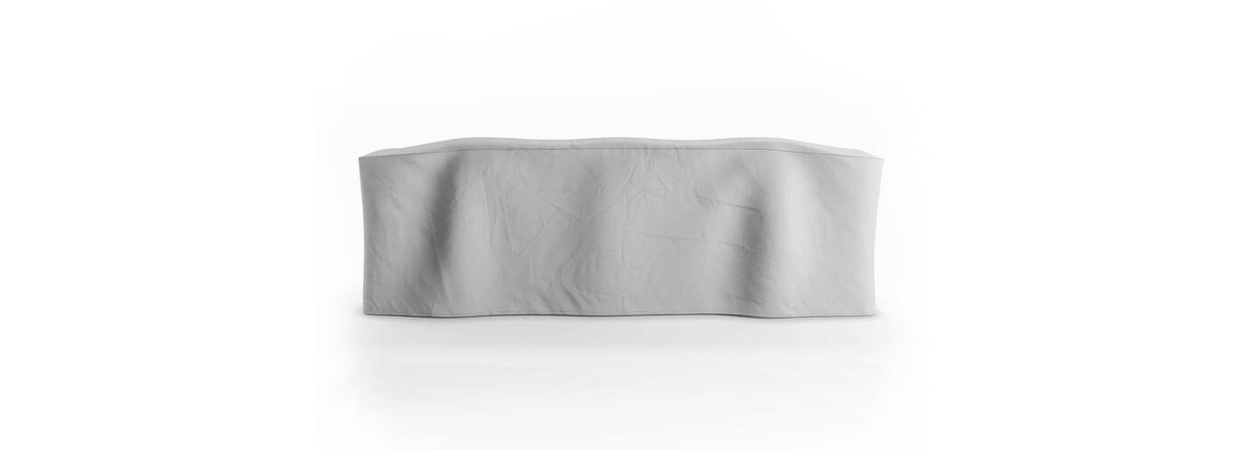 Del Mar Outdoor 108" Rectangle Dining Table Cover - Gray