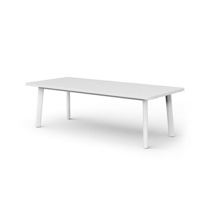 Santorini Outdoor 108" Rectangle Dining Table - White