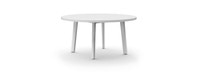 Santorini Outdoor 48" Round Dining Table - White