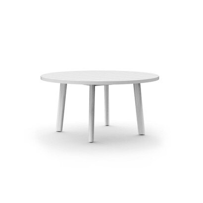 Santorini Outdoor 48" Round Dining Table - White