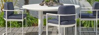 Sanibel Outdoor 60" Round Dining Table - White