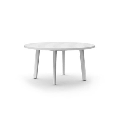 Santorini Outdoor 60" Round Dining Table - White