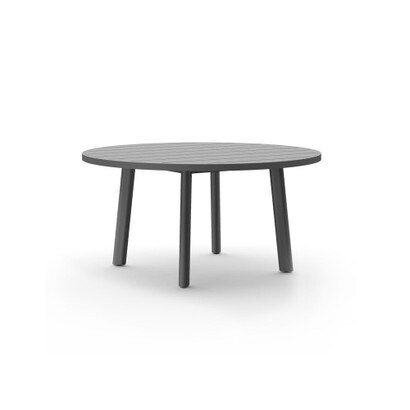 Santorini Outdoor 72" Round Dining Table - Zinc