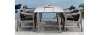 Del Mar Outdoor 96" Rectangle Dining Table - Weathered Teak