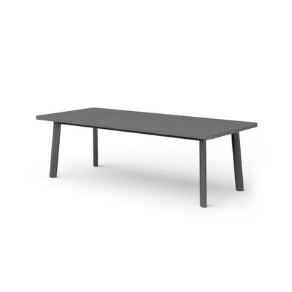Santorini Outdoor 96" Rectangle Dining Table - Zinc