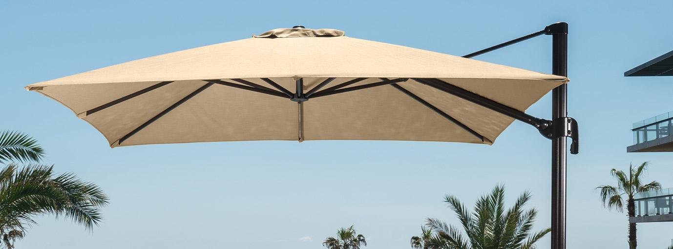 Portofino® Comfort 10' Sunbrella® Outdoor Resort Umbrella - Heather Beige