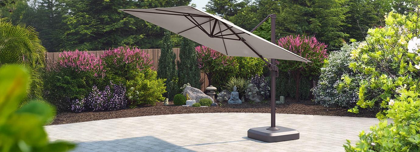 Portofino® Comfort 10' Sunbrella® Outdoor Resort Umbrella - Dove Gray