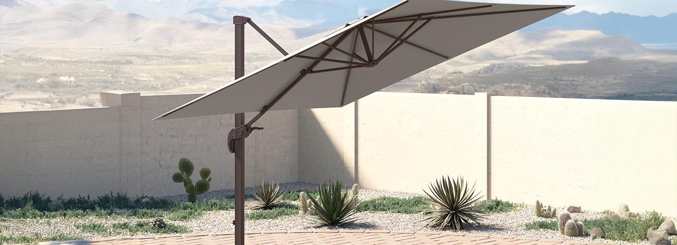 Portofino® Comfort 10' Sunbrella® Outdoor Resort Umbrella - Dove Gray