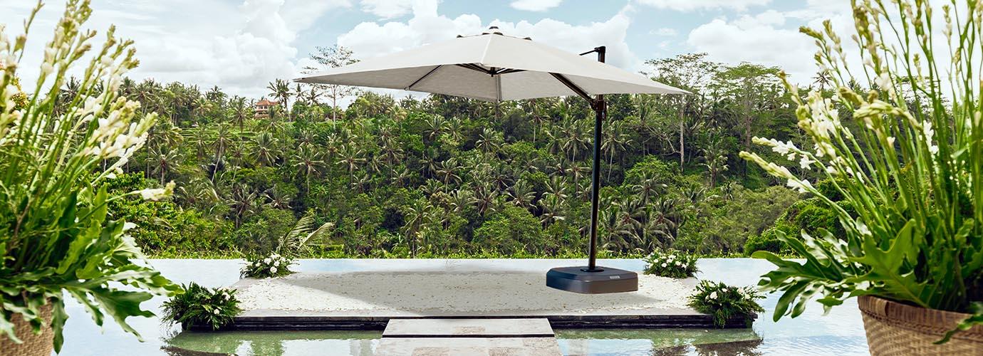 Portofino® Comfort 10' Sunbrella® Outdoor Resort Umbrella - Dove Gray