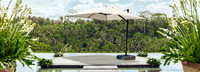 Portofino® Comfort 10' Sunbrella® Outdoor Resort Umbrella - Canvas Flax