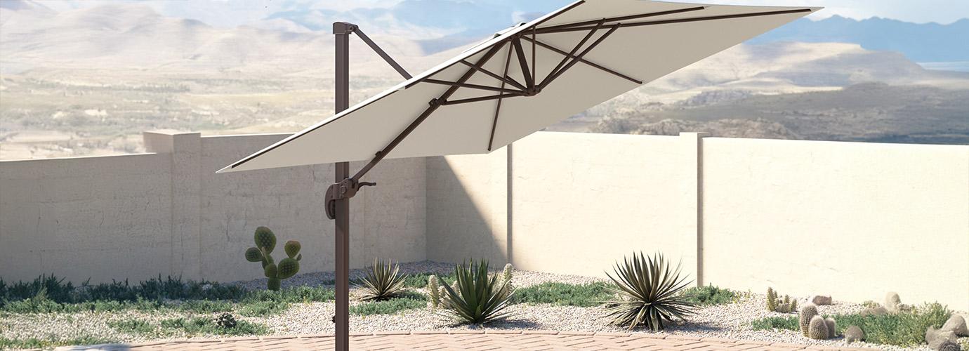 Portofino® Comfort 10' Sunbrella® Outdoor Resort Umbrella - Canvas Flax