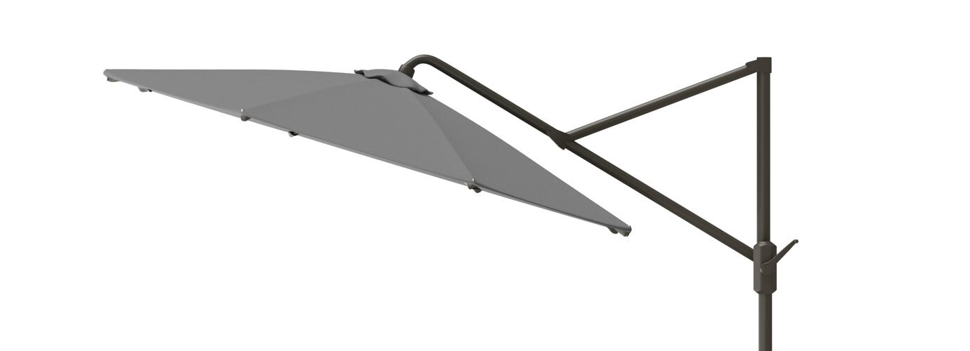 Modular Outdoor 10' Sunbrella® Round Umbrella - Charcoal Gray