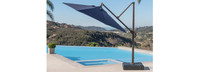Modular Outdoor 10' Sunbrella® Round Umbrella - Charcoal Gray