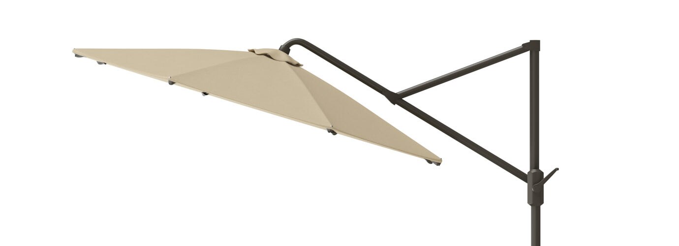 Modular Outdoor 10' Sunbrella® Round Umbrella - Heather Beige