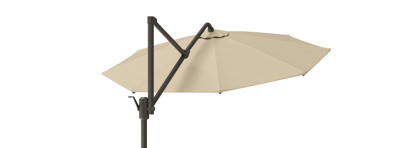 Modular Outdoor 10' Sunbrella® Round Umbrella - Heather Beige
