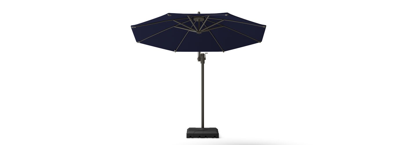 Modular Outdoor 10' Sunbrella® Round Umbrella - Navy Blue