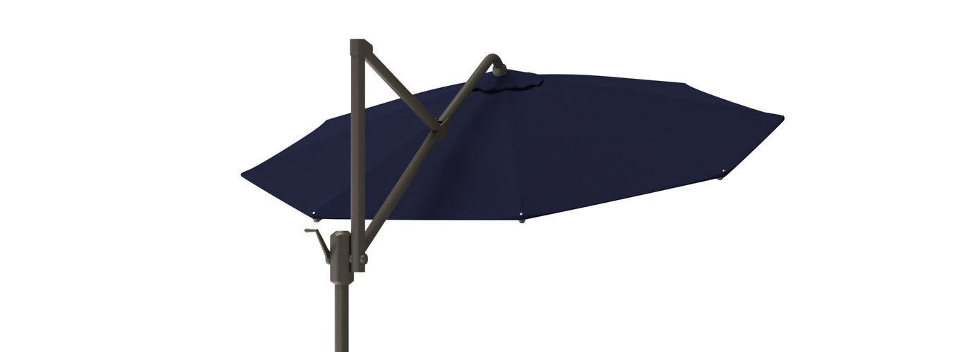 Modular Outdoor 10' Sunbrella® Round Umbrella - Navy Blue