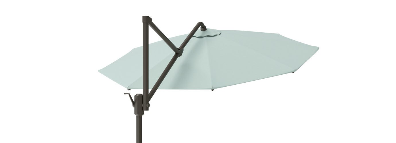 Modular Outdoor 10' Sunbrella® Round Umbrella - Spa Blue