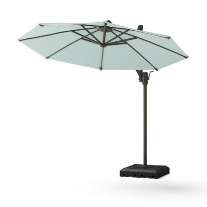 Modular Outdoor 10' Sunbrella® Round Umbrella - Spa Blue