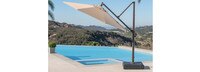 Modular Outdoor 10' Sunbrella® Round Umbrella - Sunset Red