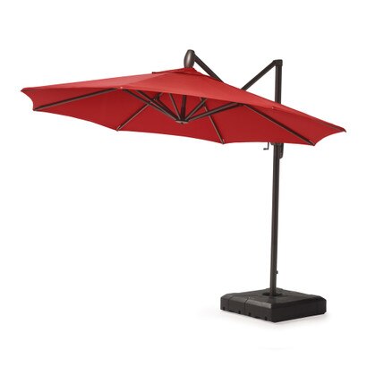 Modular Outdoor 10' Sunbrella® Round Umbrella - Sunset Red