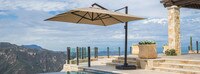 Portofino® Commercial 12ft Sunbrella® Outdoor Umbrella - Heather Beige