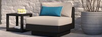 Portofino® Comfort Sunbrella® Outdoor Armless Chair - Dove Gray